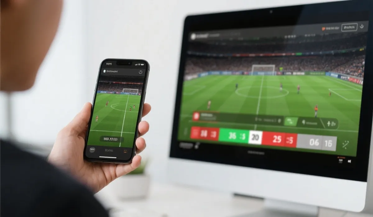 直播與比分追蹤示意圖